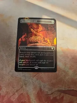 Steelshaper's Gift Borderless Foil Commander Masters MTG NM - Image 1