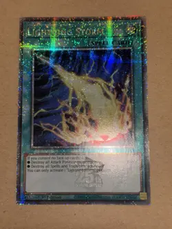 Lightning Storm RA01-EN061 Quarter Century Secret Rare YuGiOh! NM - Image 1