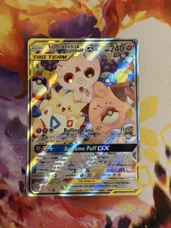 Togepi & Cleffa & Igglybuff GX 143a/236 Tag-Team Pokemon Cosmic Eclipse *DESC* - Image 1