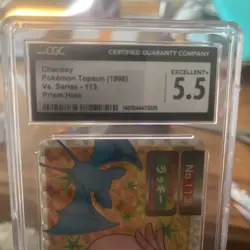 1998 Pokemon Chansey Topsun VS Series Prism #113 CGC 5.5 - Image 2