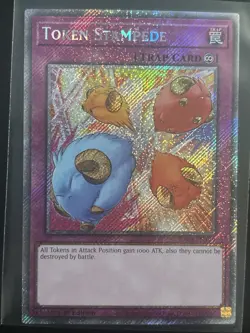 Token Stampede 1st Edition Platinum Secret Rare RA04-EN149 Yu-Gi-Oh! - Image 1