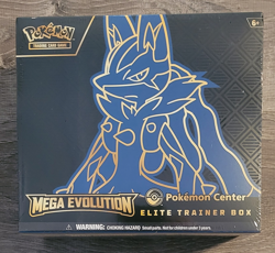 Pokemon Center Exclusive Mega Evolution ETB - Lucario - Elite Trainer Box Sealed - Image 1
