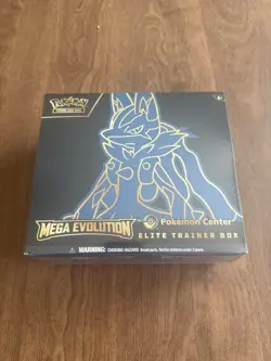 Mega Evolution Lucario ETB Pokemon Center Exclusive Elite Trainer Box SEALED - Image 1