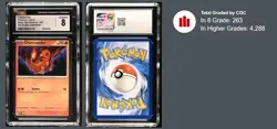 Charmander Poster Collection Black Star Promo 047 (Cosmos Holo) Holo CGC 8 - Image 3