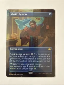 MTG: Mystic Remora (Borderless) Dominaria Remastered Foil - CEDH Staple - Fishy! - Image 1