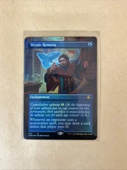 MTG Mystic Remora DMR 420 R NM Borderless FOIL - Image 2