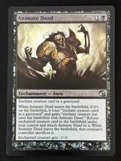 1x MTG Animate Dead (Foil) - Premium Deck Series: Graveborn (GRV) #16 - Magic - Image 5
