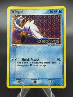 Wingull - 81/107- EX Deoxys 2005 - Stamped Reverse Holo - Pokemon TCG Card - Image 1