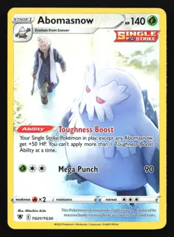 Abomasnow TG01 SWSH10: Astral Radiance Trainer Gallery Ultra Rare Pokemon Card - Image 1