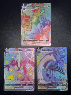 3x Lot Rainbow VMAX SWSH Shiny Vault Lapras Trevenant Pokemon Cards AA10 3 - Image 2