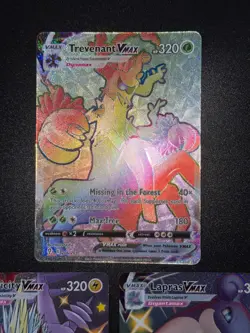 3x Lot Rainbow VMAX SWSH Shiny Vault Lapras Trevenant Pokemon Cards AA10 3 - Image 4
