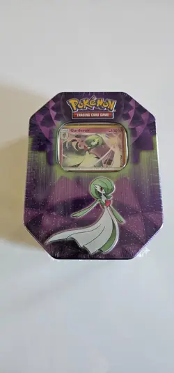 Pokemon TCG Gardevoir 2019 Strong Bond Tin Gardevoir foil card & 3 booster packs - Image 1