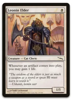 Leonin Elder #10 (LP) Mirrodin MRD Magic MTG - Image 1