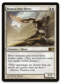Bonescythe Sliver #9 (NM) Magic 2014 M14 Magic MTG - Image 1