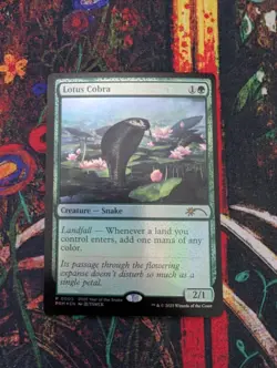 Lotus Cobra Foil 2025 Year of the Snake Promo MTG - Image 1