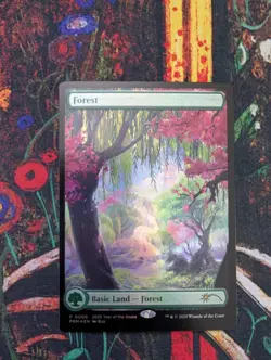 Forest Foil 2025 Year of the Snake Promo MTG - Image 1