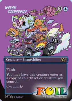 Waxen Shapethief Borderless 0336 MTG Aetherdrift Rare NP Foil - Image 1