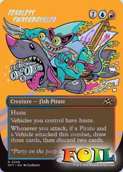 Fearless Swashbuckler Borderless 0346 MTG Aetherdrift Rare NP Foil - Image 1