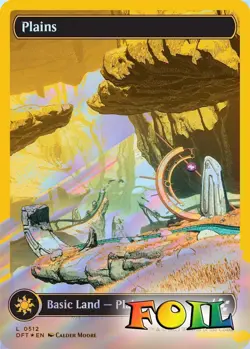 Plains 0512 0512 MTG Aetherdrift Land NP First Place Foil - Image 1