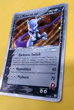 Rocket's Mewtwo ex 99/109 Team Rocket Returns Holo - Image 4