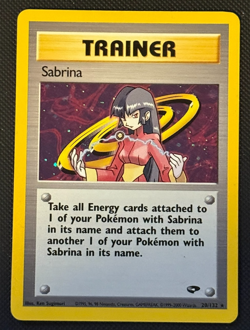 Sabrina Trainer 20/132 Holo Gym Challenge Pokemon Card TCG - Image 1