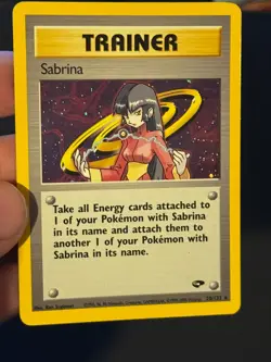 Sabrina Trainer 20/132 Holo Gym Challenge Pokemon Card TCG - Image 2