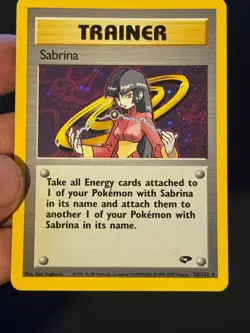 Sabrina Trainer 20/132 Holo Gym Challenge Pokemon Card TCG - Image 3