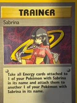 Sabrina Trainer 20/132 Holo Gym Challenge Pokemon Card TCG - Image 4