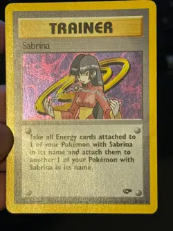 Sabrina Trainer 20/132 Holo Gym Challenge Pokemon Card TCG - Image 5