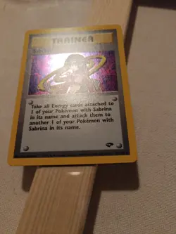 Pokemon TCG Sabrina Trainer Gym Challenge Holo Card 20/132 Rare - Image 2