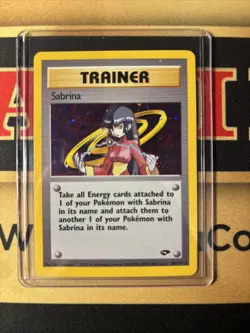 Pokemon TCG Sabrina Trainer Gym Challenge Holo Card 20/132 Rare - Image 1