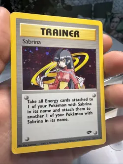 Pokemon TCG Vintage 2000 Sabrina Gym Challenge Holo Rare Card 20/132 CGC 7.5 - Image 1