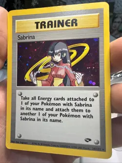 Pokemon TCG Vintage 2000 Sabrina Gym Challenge Holo Rare Card 20/132 CGC 7.5 - Image 2