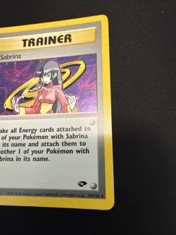 Pokemon TCG Gym Challenge Sabrina Trainer Holo Card 20/132 Unlimited Rare - Image 4