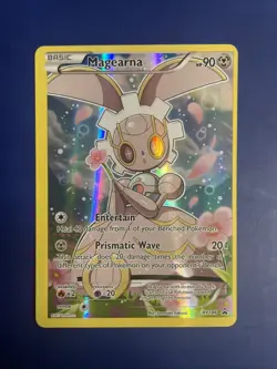 Pokemon Card Magearna XY186 Black Star Promo Full Art - NM+ OC Error - Image 1