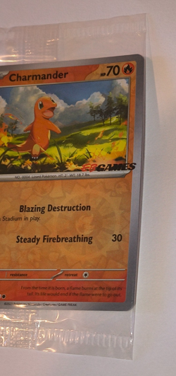 Pokemon 151 004/165 CHARMANDER EB Games Stamped 151 Sealed Promo - Image 4