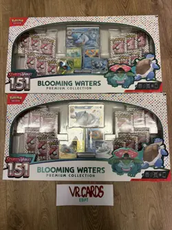 2 x Pokemon TCG Scarlet & Violet 151 Blooming Waters Premium Collection - SEALED - Image 1
