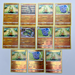 Pokemon Tcg Lot of 11 Larvitar, Pupitar, Tyranitar Reverse Holo Common basic - Image 1