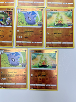 Pokemon Tcg Lot of 11 Larvitar, Pupitar, Tyranitar Reverse Holo Common basic - Image 4