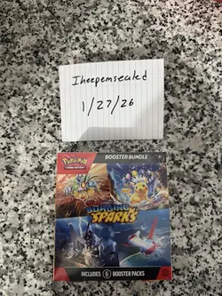Pokemon TCG Surging Sparks Booster Bundle (6 Packs) Factory Sealed! - Image 1
