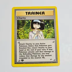 Pokemon TCG Charity Trainer 1st Edition Rare Gym Heroes 99/132 WotC 1999 Vintage - Image 1