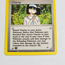 Pokemon TCG Charity Trainer 1st Edition Rare Gym Heroes 99/132 WotC 1999 Vintage - Image 4