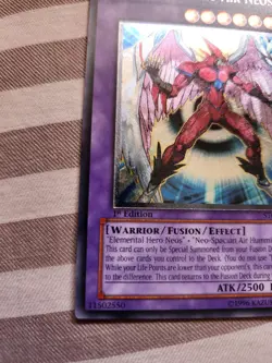 Yugioh - Elemental Hero Air Neos STON-EN034 Ultimate Rare 1st Edition - Image 4