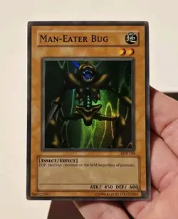 Yugioh Man-Eater Bug LOB-108 Super Rare LP - Image 3