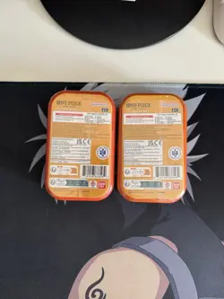 One Piece Tin Pack Set Vol. 2 Factory Sealed-2 Factory Sealed Tins (LUFFY & ACE) - Image 2