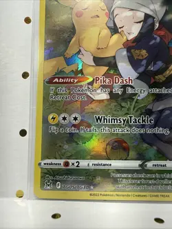 Pikachu Holo Rare Mint Pokemon TCG TG05/TG30 Lost Origin Trainer Gallery Clean - Image 3