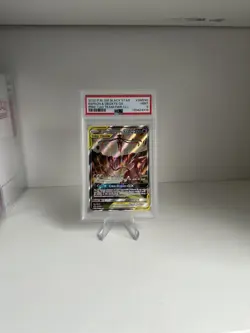 Espeon & Deoxys GX SM240 Tag Team Black Star Promo PSA 9 MINT Pokemon Card - Image 1