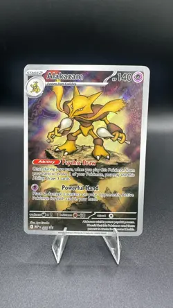 Pokemon Alakazam 009 Black Star Promo Mega Evolution ETB Holo TCG Card - Image 1