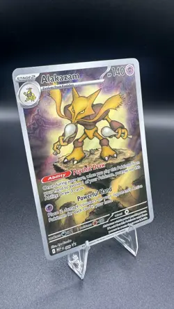 Pokemon Alakazam 009 Black Star Promo Mega Evolution ETB Holo TCG Card - Image 2