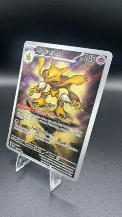Pokemon Alakazam 009 Black Star Promo Mega Evolution ETB Holo TCG Card - Image 3